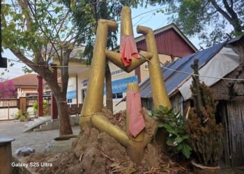 រូបសំណាកយុថ្កានៅទីរួមខេត្តកំពង់ធំ